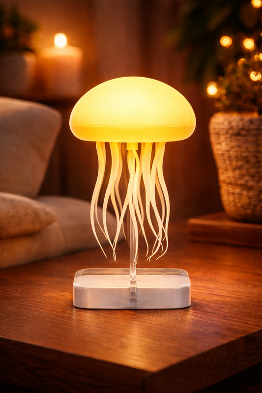 RGB Jellyfish Lamp with Dancing Legs Rechargeable USB LED Night Light Table Lamp Multicolor for Bedroom Kids Room Decor Gift