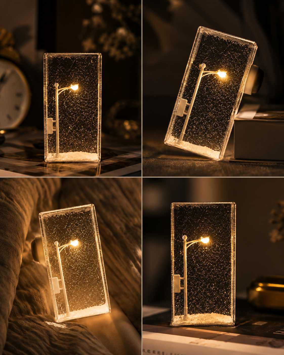SnowGlow™ LED Snowfall Lamp – Cozy Ambient Night Light