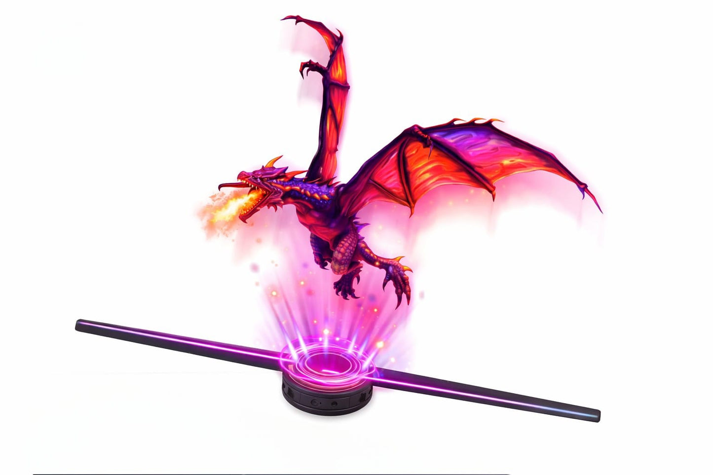 3D Hologram Fan 2-Blade 42cm WiFi Bluetooth LED Display Fan  | Holographic Advertising Projector